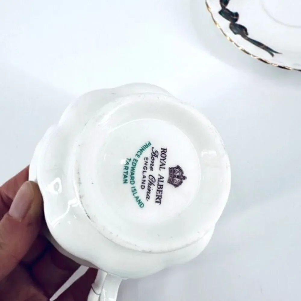Royal Albert Fine Bone China England Tartan Prince Edward Isle‎ Cup & Saucer Set